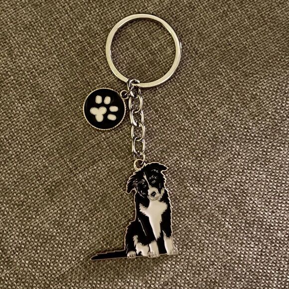 Border Collie Dog Keychain - Picture 1 of 9